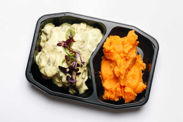 Chargrilled Grass Fed Rump With Mushroom Sauce