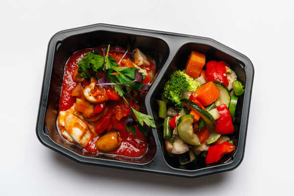 Oven Roasted Chicken Breast with Cacciatore sauce