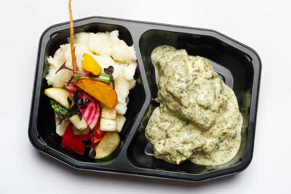 Slow Cooked Premium Grass Fed Pulled Lamb Shank With Florentine Sauce