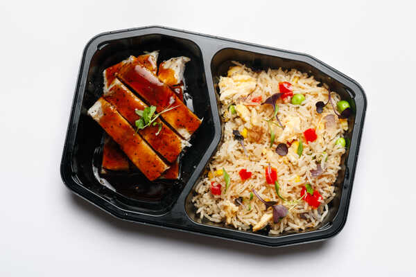 Sous vide Barramundi Fillet with Special Honey Soy and Lemon Wedge