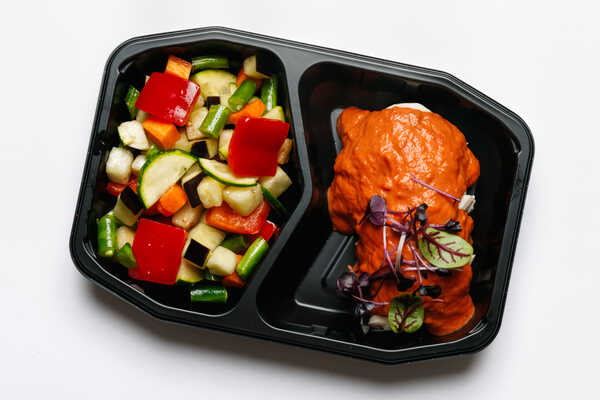 Oven Roasted Chicken Breast with Italian Tomato Cream sauce