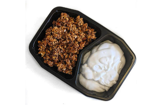 Natural Organic Coconut Yogurt With Organic Honey Granola Mix