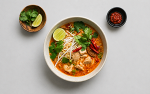 Authentic Singaporean High protein Chicken Laksa