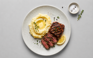 Chargrilled Salt, Pepper Steak (Grass Fed)