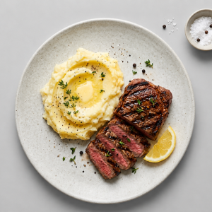 Chargrilled Salt, Pepper Steak (Grass Fed)