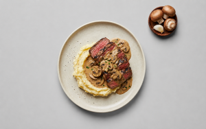 Chargrilled Garlic Mushroom Steak