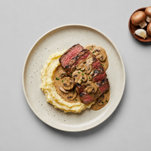 Chargrilled Garlic Mushroom Steak