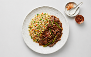 Sizzling Mongolian Beef Hot Pot