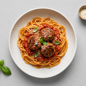 Nonnas Italian Spaghetti And Meatballs (Gluten Free)