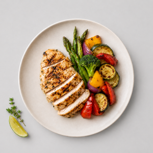 Zesty Lime Pepper Roasted Chicken Breast