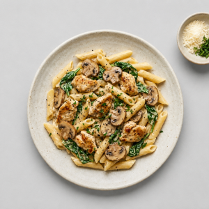 Creamy Mushroom Chicken Pasta (Protein-Packed Gluten-Free)