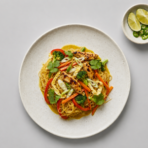 Singapore Chicken Noodle Stir-Fry (High-Protein)